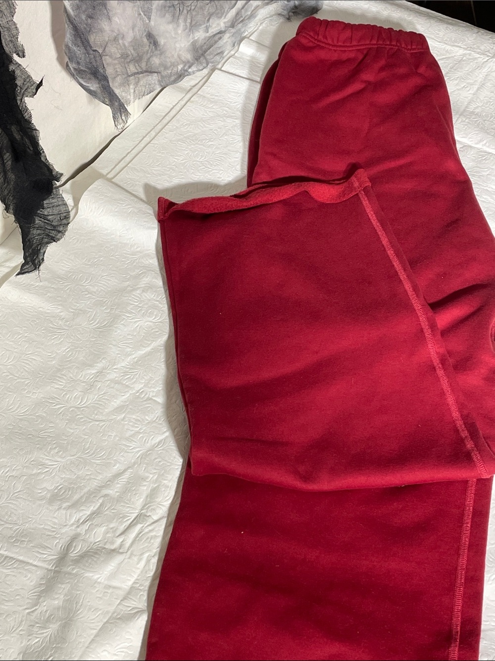 Women’s Red Fleece Sweatpants
